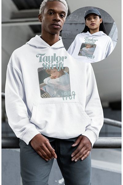 Fuddy Moda Φούτερ με κουκούλα 1989 Taylor Picture Printed Unisex Oversize