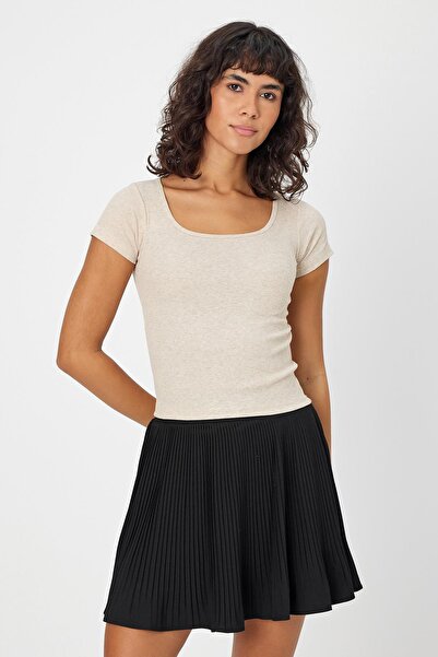 ALEXANDERGARDI T-SHIRT U NECK SLIM FIT CROP (B24-0096)