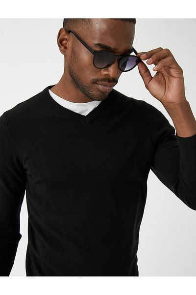 Koton Basic Knitwear Sweater V Neck