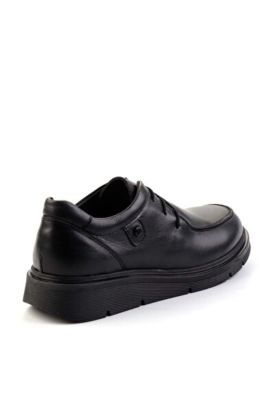 Bambi Siyah Leather Kadın Loafer Ayakkabı K01034000203