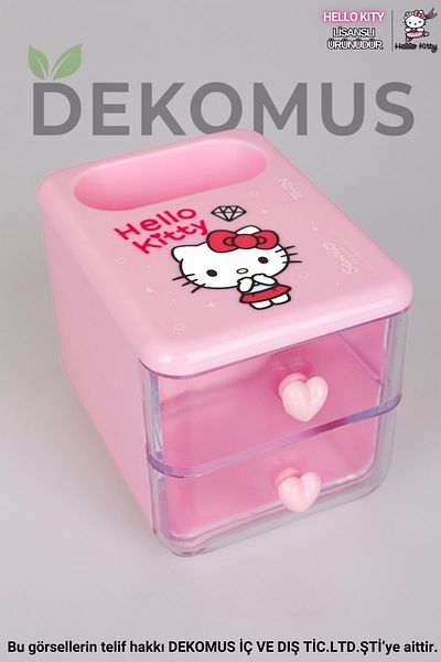 Hello Kitty New Season Licensed Hello Kitty Desk Pen Holder with Decomus