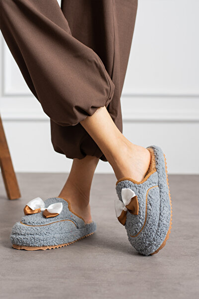 palermo home Papuci de damă Eva Sole Alarga Plush de sezon nou - culoare albastră