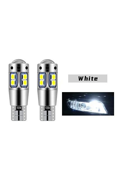 Choice أبيض 2x لـ Vw Golf Mk3 Mk4 Mk5 Mk6 3 4 5 6 Passat B5 B5.5 B6 B7 B8 Cc Polo 6r Touran Caddy 2 Led Cl