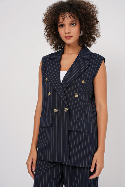 Trend Marfa Set din material textil cu dungi