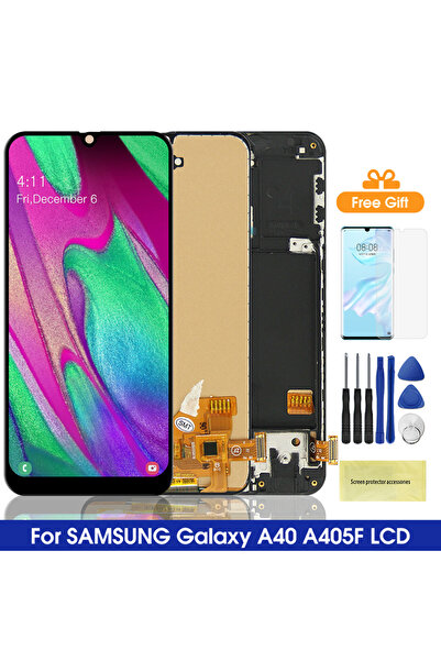 Choice1 شاشة عرض TFT Super AMOLED بدون إطار A40، متوافقة مع أجهزة A40 وA405 و...