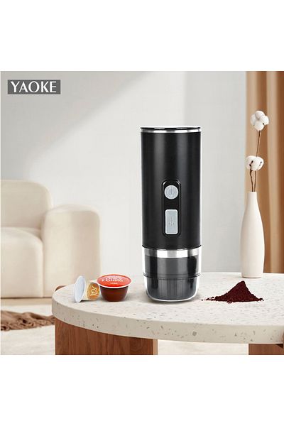 Choice Capsule Coffee Maker 15 BAR Pressure Portable Automatic Grinder Espresso Size USB TYPE C In-car H...