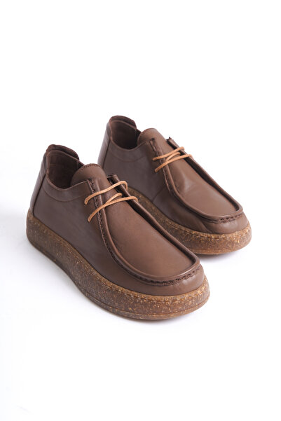 DaphneSandals Genuine Leather Brown Women's Shoes - 3301