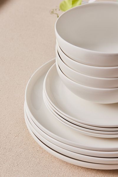Karaca Stream Bone Remi 18-Piece Dinnerware Set for 6