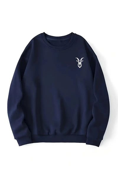 Karatopak Hanorac oversize unisex cu imprimeu de capră