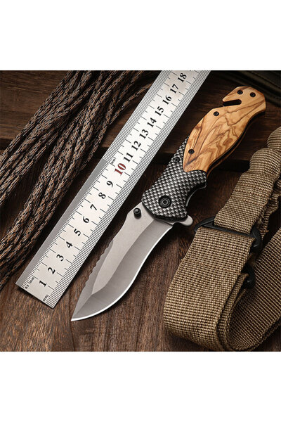 Choice سكين قابلة للطي رمادية داكنة، عالية الصلابة، متعددة الوظائف، سكين فواك...