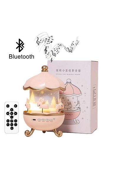 Choice USB Plug C-bluetooth Night Light Projector Kids Nursery Children Room Space Rotation USB Rechargeabl