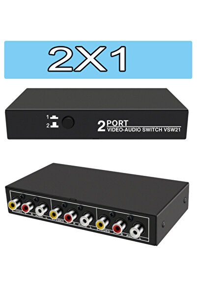 Choice اختر موديل 2X1 صندوق اختيار مفتاح AV ثنائي/رباعي/ثماني المنافذ، موزع م...