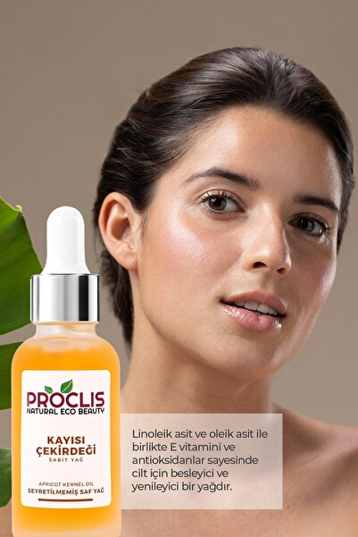 proclis Kayısı Çekirdeği Yağı %100 Doğal Bitkisel Sabit Yağ, Apricot Kernel Oil, Prunus Armeniaca 30