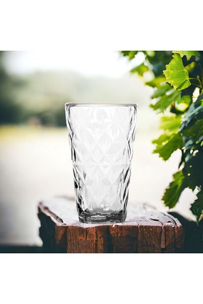 RUBİKAP Opportia Exclusive Prism Unbreakable Cup 300ml Set of 2 Smoked
