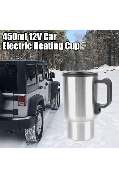 Choice Electric Heating Car Kettle Vehicle Heating Cup Camping Travel Kettle 12V 450ml Water Coffee Milk...