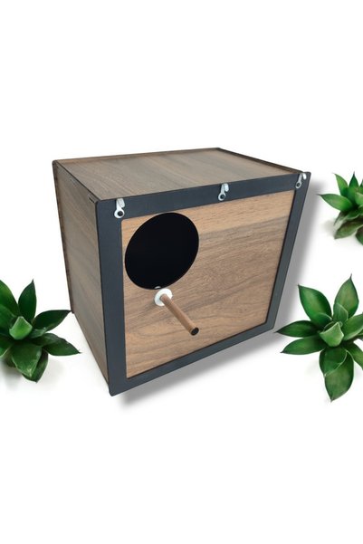 Demo Tasarım Professional Cockatiel Nest with Violet Frame