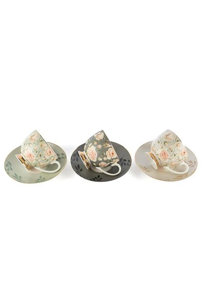 Mikasa Moor Rosy 6-Piece 220Cc Teacup Set