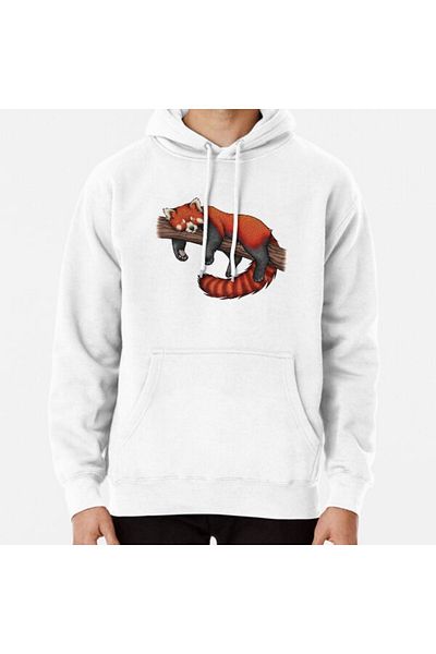 Hvit Stein Φούτερ με στάμπα Red Panda