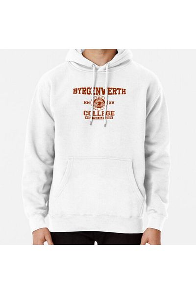 Hvit Stein Φούτερ με στάμπα Byrgenwerth College