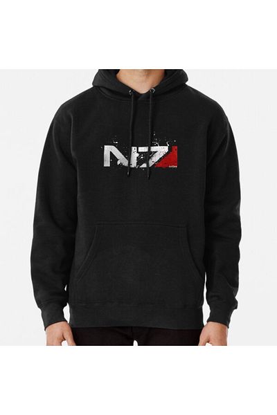 Hvit Stein Суитшърт с принт Mass Effect Distressed N7