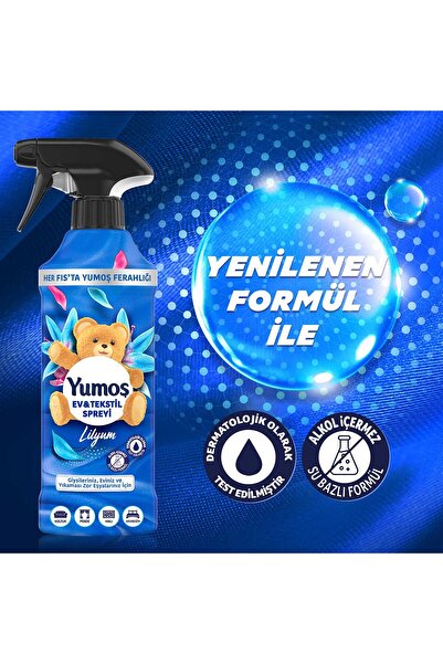 Yumoş Sprey Yıkanması Zor Eşyalar Için Giysi Spreyi Amber 450 ml X1 Sprey Lilyum 450 ml X2