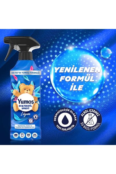 Yumoş Ev Ve Tekstil Spreyi Lilyum 450 ml X1 Ev Vetekstil Spreyi Orkide 450 ml X1