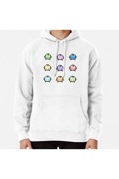 Hvit Stein Φούτερ με στάμπα Stardew Valley Pastel Junimos