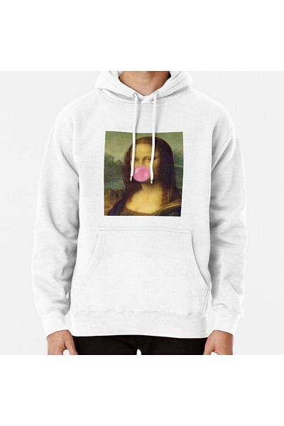 Hvit Stein Το φούτερ με στάμπα Bubble Gum Mona Lisa