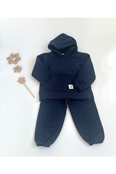 Zebra Children's 3-Thread Charton Hooded Suit