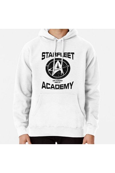 Hvit Stein Star Trek Discovery Starfleet Academy San Francisco Printed Sweatshirt