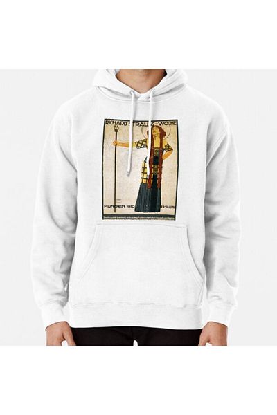 Hvit Stein Richard Strauss-Woche Munchen 1910 by Ludwig Hohlwein Vintage Theater Art Printed Sweatshirt