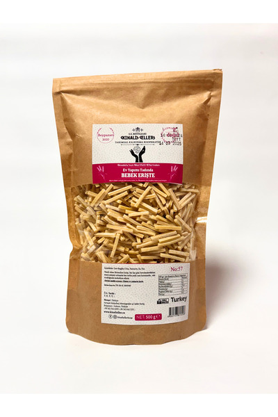 Kınalı Eller Kadın Kooperatifi Beypazarı Bebek Erişte Makarnası 500gr.