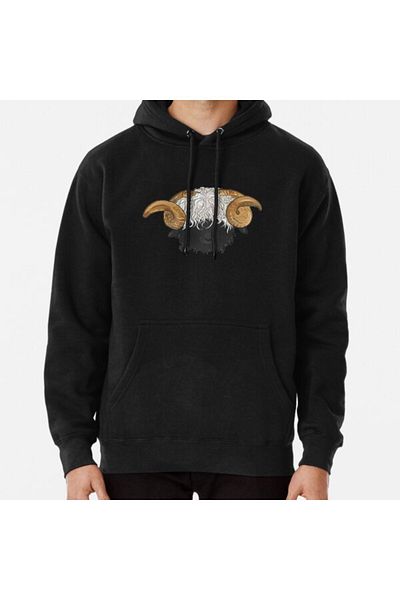 Hvit Stein Суитшърт с щампа на овца Valais Blacknose