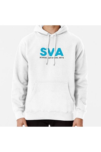 Hvit Stein Φούτερ με στάμπα SVA School of Visual Arts