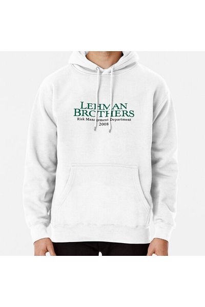 Hvit Stein Lehman Brothers Risk Management - 2008 Financal Krisis Intern Printed Sweatshirt