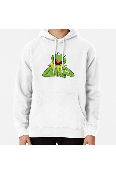 Hvit Stein Φούτερ με στάμπα Kermit The Frog
