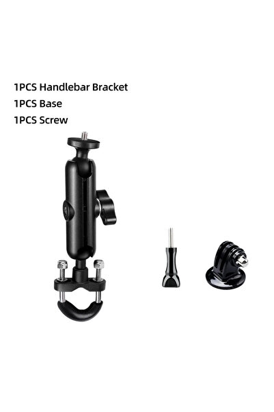 Choice حامل مقود الدراجة النارية وحامل مرآة مقود الدراجة لكاميرا GoPro مقاس 1...