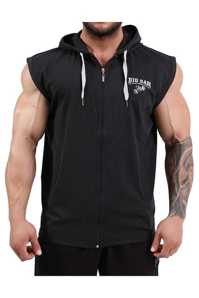 Big Sam Oversize Hooded Sports Vest 3578