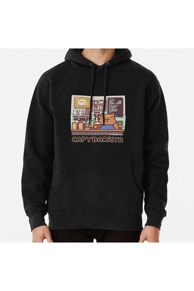 Hvit Stein Φούτερ με στάμπα Capybarista