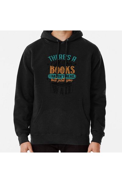 Hvit Stein Има милион книги, които не съм чел/а... Суитшърт с щампа