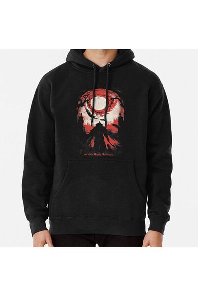 Hvit Stein Και έτσι ξεκινάει το Nightly Hunt Printed Sweatshirt
