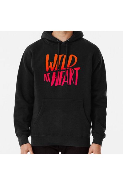 Hvit Stein Суитшърт с омбре принт Wild At Heart - Typography Flame