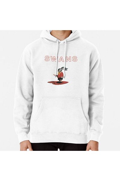 Hvit Stein Φούτερ με στάμπα Swans