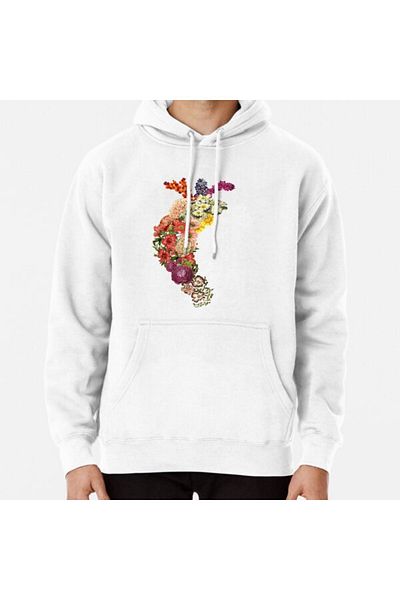 Hvit Stein Φούτερ με στάμπα Flower Heart Spring της Tobe Fonseca