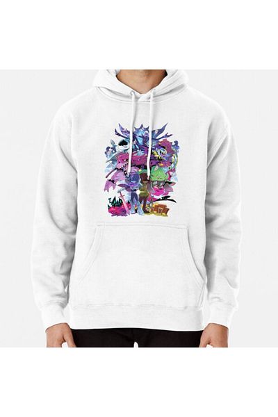 Hvit Stein Φούτερ Deltarune - Adventure Printed