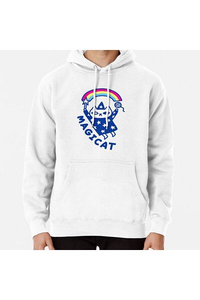 Hvit Stein Magicat Printed Sweatshirt