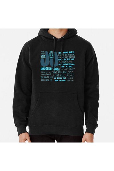 Hvit Stein Суитшърт с щампа на цитати JJ Outer Banks S1