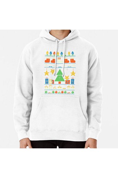 Hvit Stein Φούτερ με στάμπα Merry Christmess