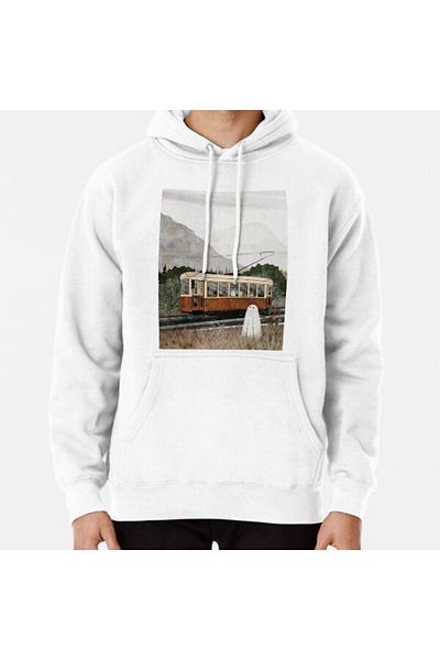 Hvit Stein Φούτερ με στάμπα Ghost Tram