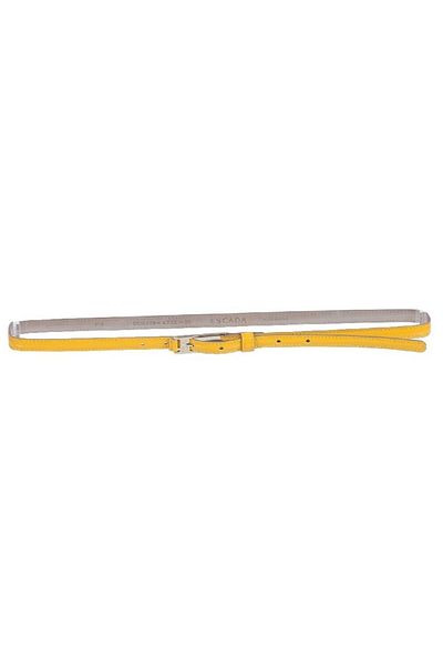 Escada Thin Yellow Leather Belt